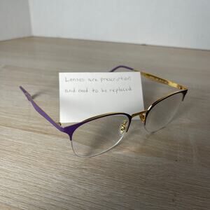 Ray-Ban RB6422 3045 Eyeglasses Purple Frames Only READ 49-19-140